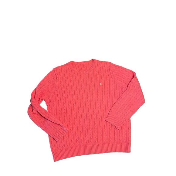 Ralph Lauren Black Label Sweaters - Ralph Lauren Black Label Cable Sweater Womens Pink Sz XL-XXL No Tag
